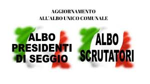 Aggiornamento Albo Presidenti di Seggio e Scrutatori.